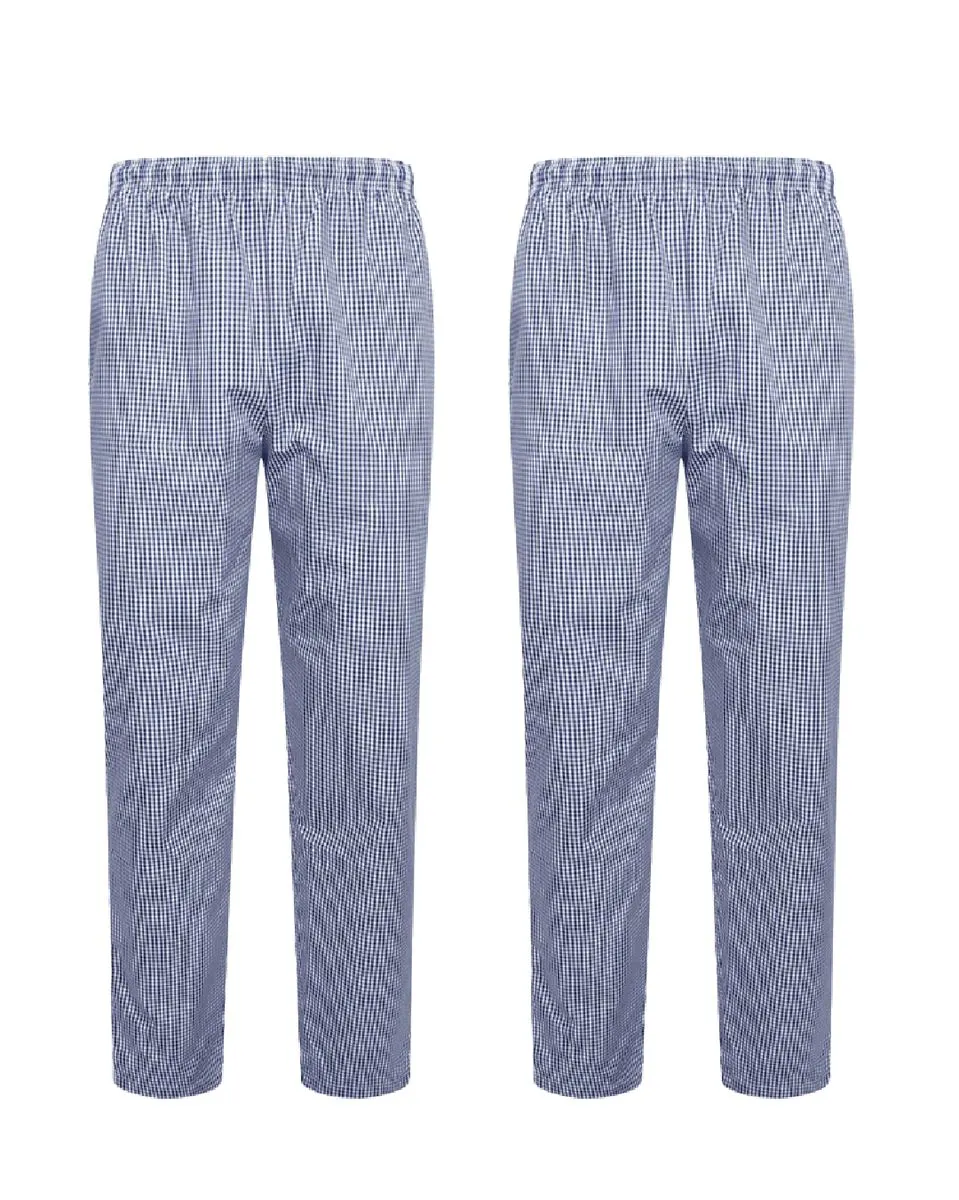 Chef's Blue/Blue Cotton/Twill Chef Clothing Set - 2 Piece Set