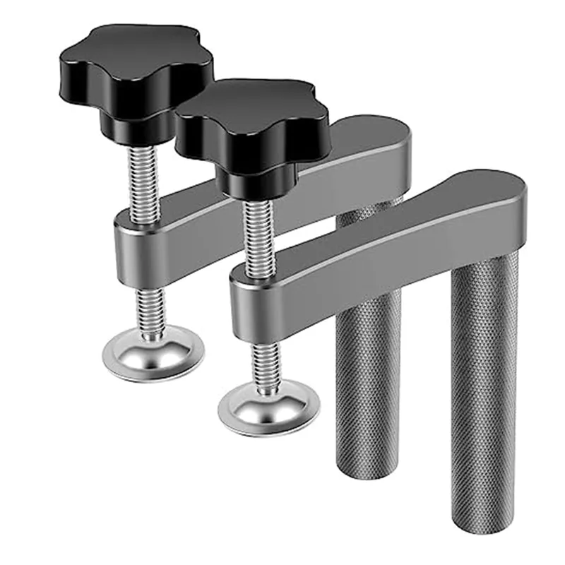 2Pc Bench Dog Hole Clamp Adjustable Bench Desktop Clip(20Mm/0 79Inch)
