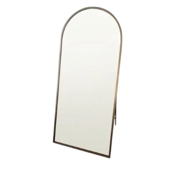 Full Length Gold Large Arched Metal Mirror 167cm x 62cm-1Pcs