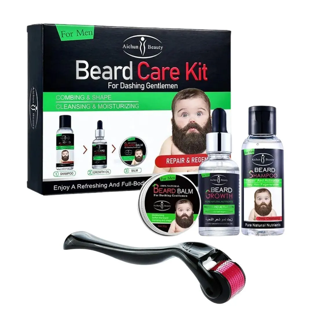 Aichun Beauty Beard Care Products and Derma Roller