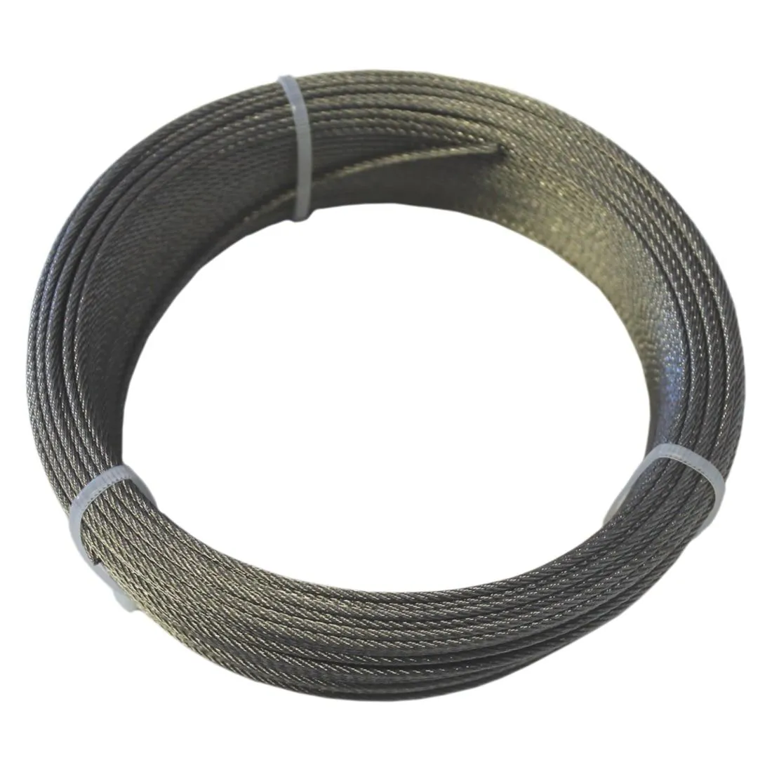 Marine Grade 316 Stainless Steel Rope (7x7 Core) - 2.5mm x 50 Metre Roll