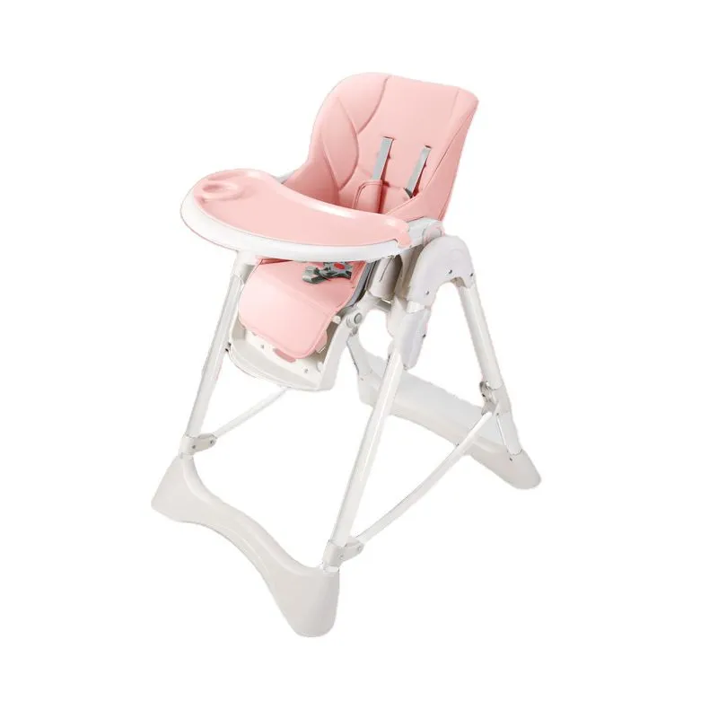 Adjustable Baby High Feeding Chair - Pink