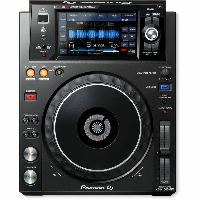 Pioneer DJ XDJ-1000MK2 - High-Performance Multi-Player DJ Deck