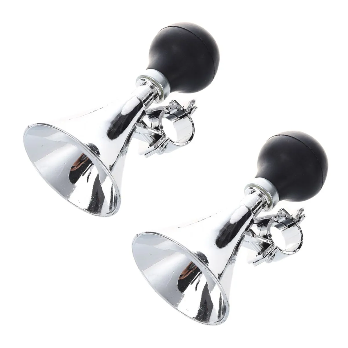 2X Black Rubber Bulb 21mm Dia Handlebar Bike Bicycle Air Horn Bugle Trumpet