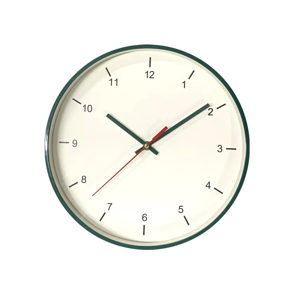Green Wall Clocks Battery Operated Modern Wall Clock - 30cm