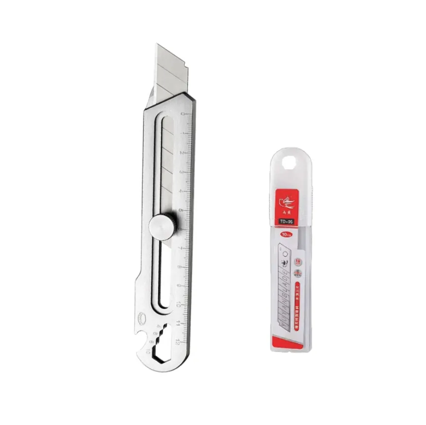Six In One Stainless Steel Art Knife With 10 Alloy Steel Blades