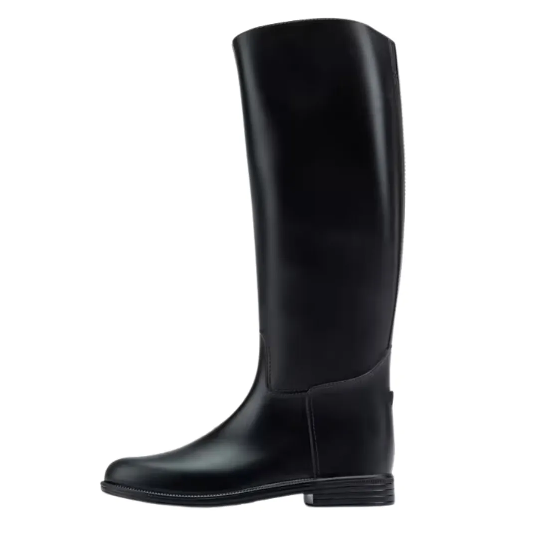 Fouganza Schooling Adult Horse Riding Long Boots - Black