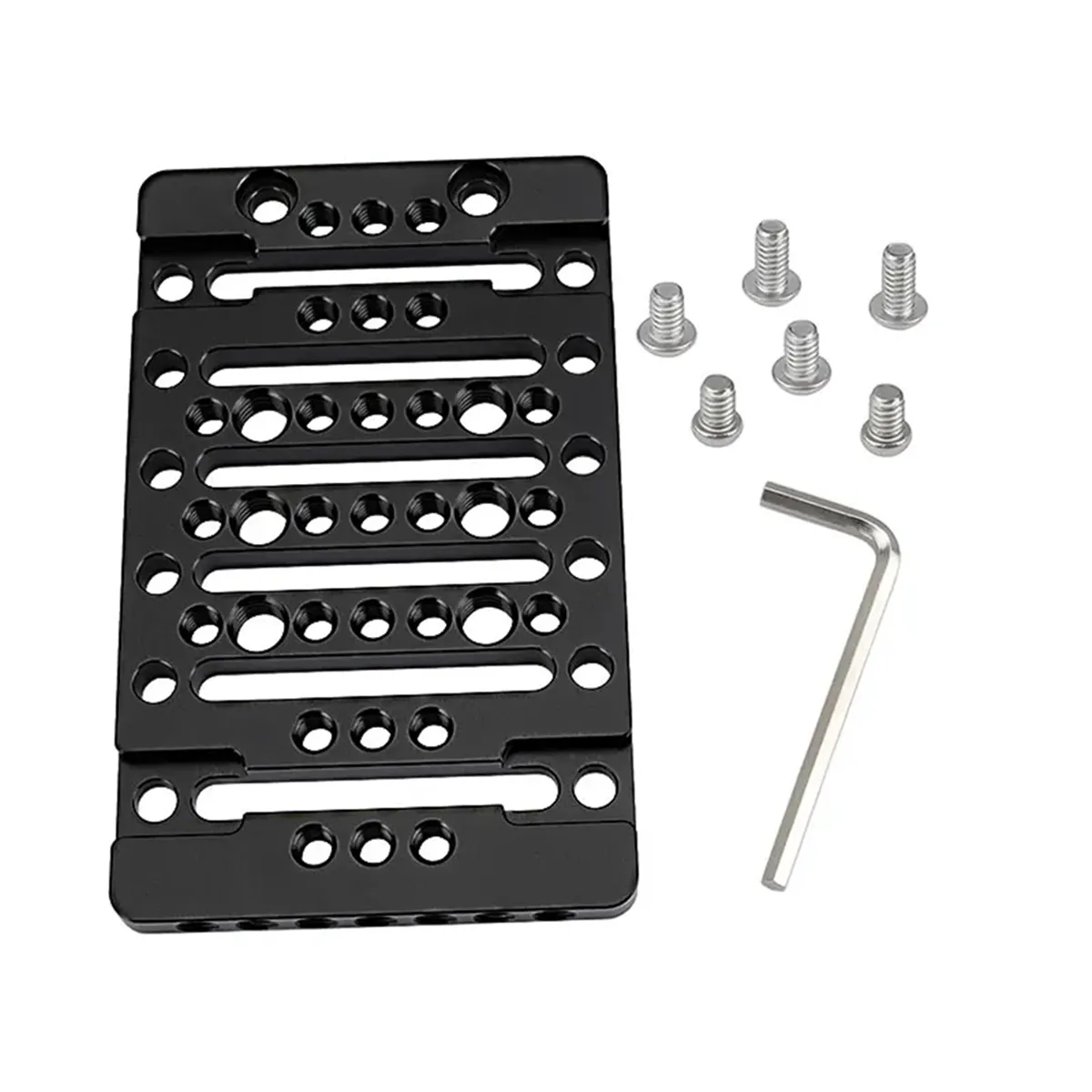 Cheese Plate with 1/4inch Thread Holes and Built-In Cold Shoe Mounts