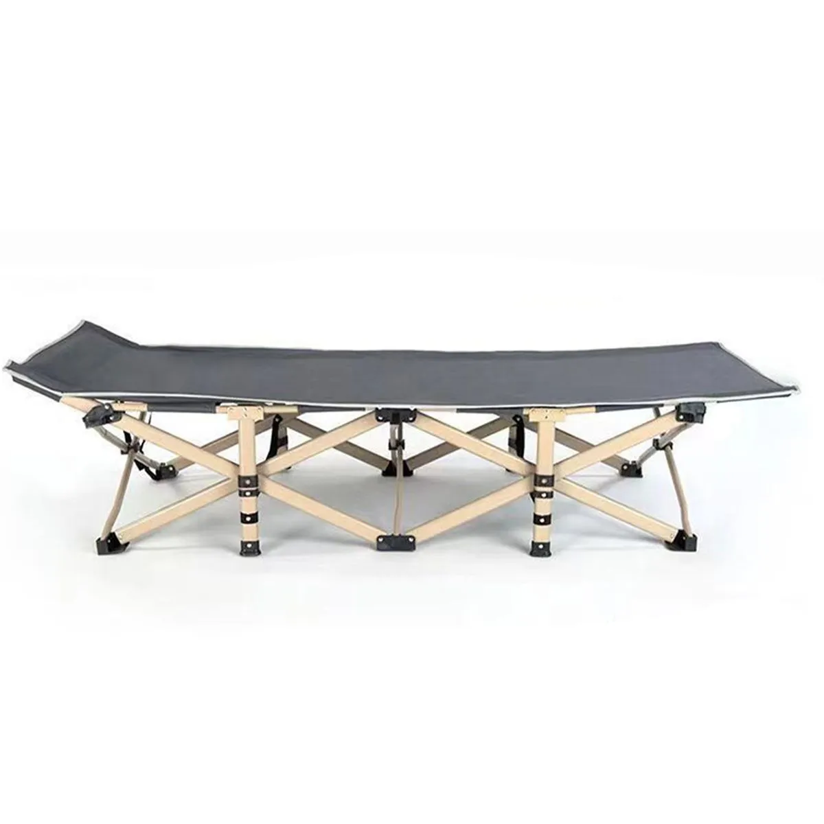 Folding Bed Portable Folding Outdoor Bed 190cm for Office NapBeach Vocation