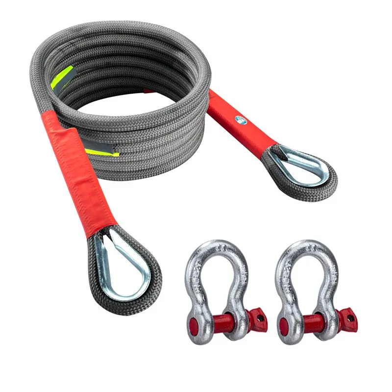 5M 5T Recovery Tow Rope with 2 Shackles Heavy Duty Tow Strap Recovery Gear