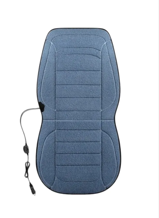 12V Car Seat Heater Pad Faux Lamb Wool Single Seat 3 Heat Levels Fast