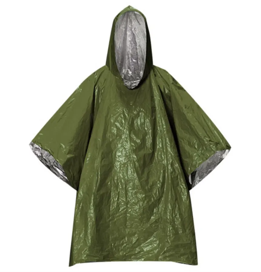 Outdoor Raincoat Camping Raincoat Waterproof Camping Gear - Green