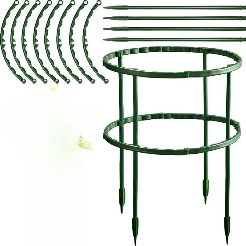 8pc Plastic Plant Support Pile Stand for Flowers Semicircle Greenhouses