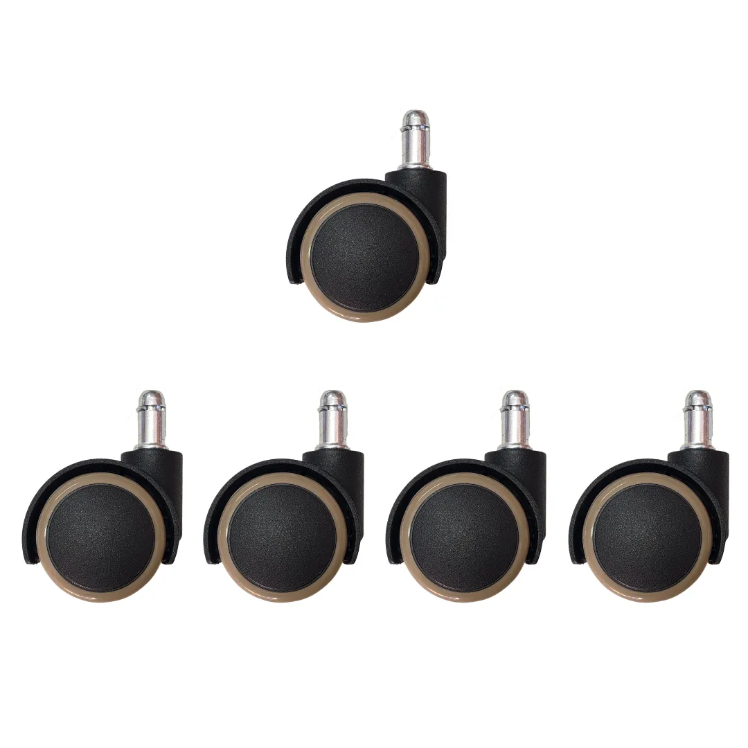 Chi Office Chair Castors - Cappuccino - Set of 5
