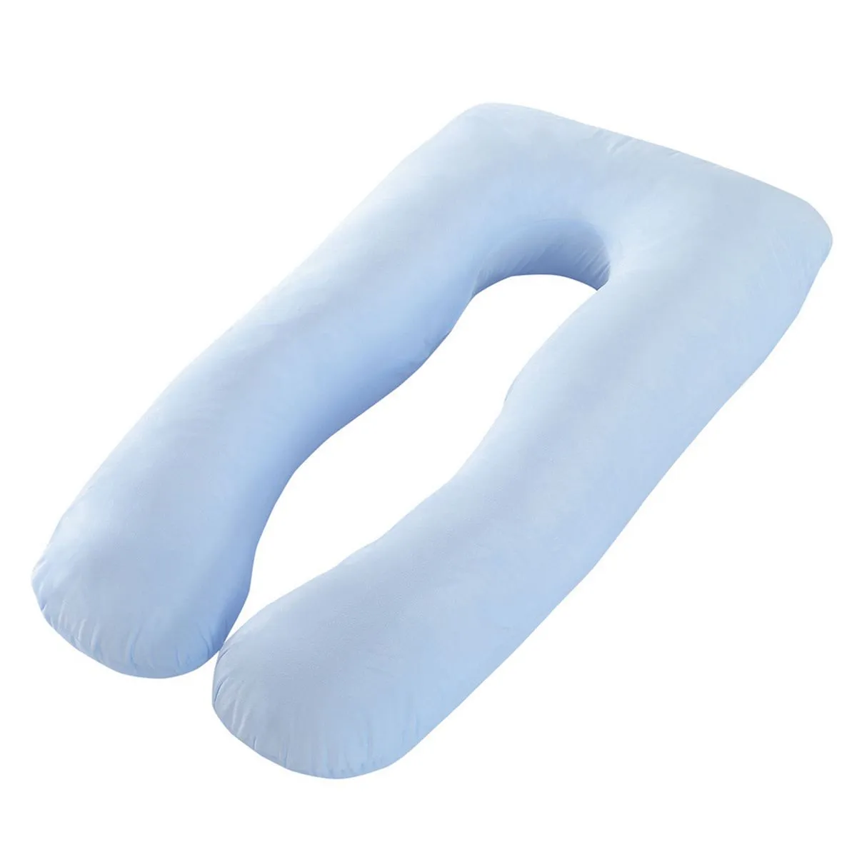 Full Body Pregnancy Pillow U-Shaped Maternity Support Pillow Nursing Pillow - Blue
