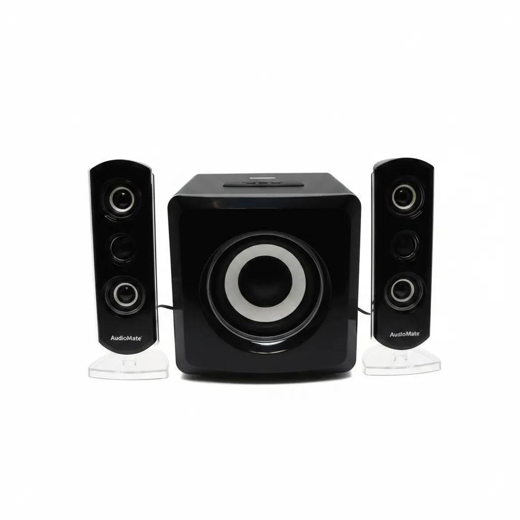 AudioMate 2.1 Channel Stereo Speaker System with Subwoofer - 30W RMS