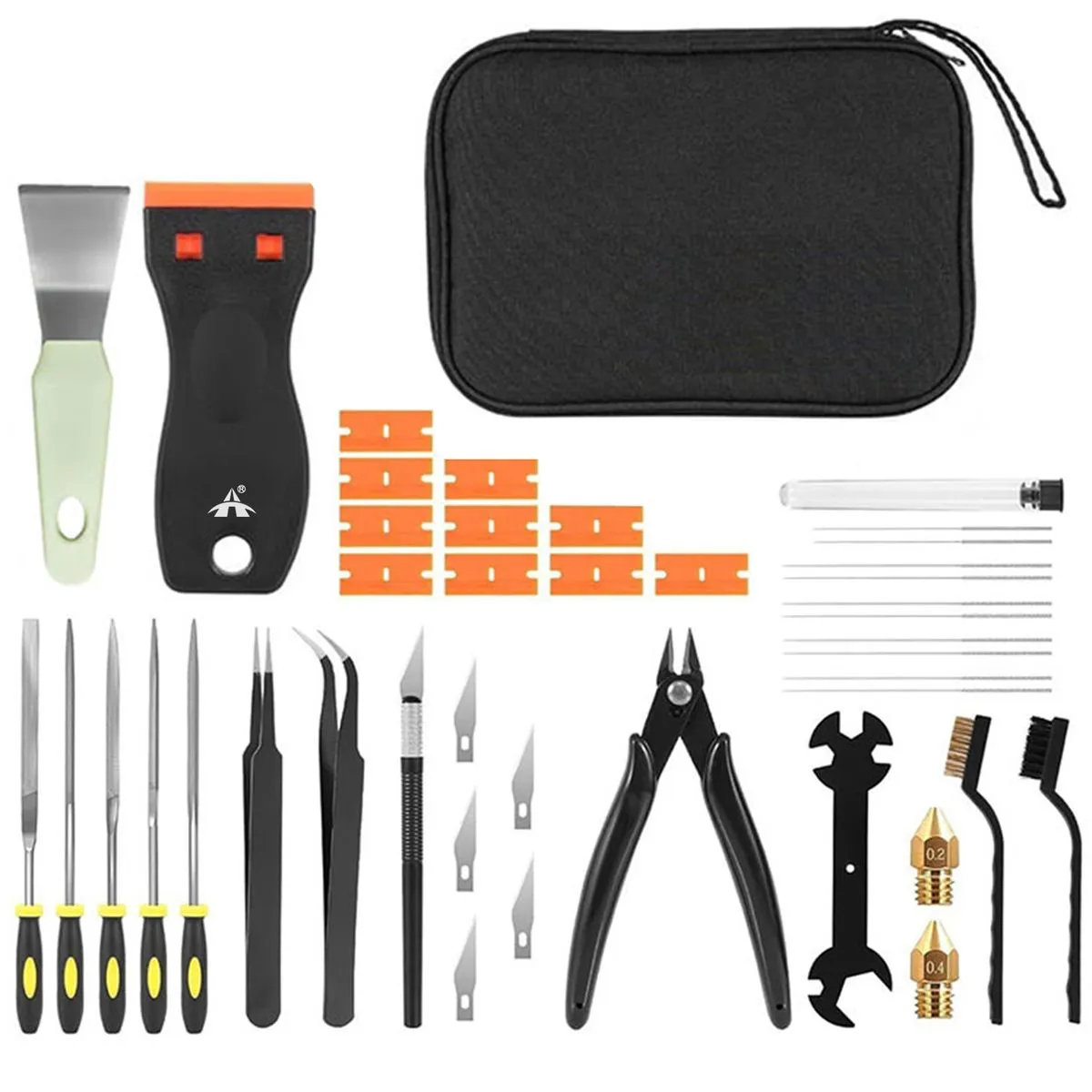 ALANES 43 In 1 3D Printer Cleaning Tool Kit For Precise Maintenance