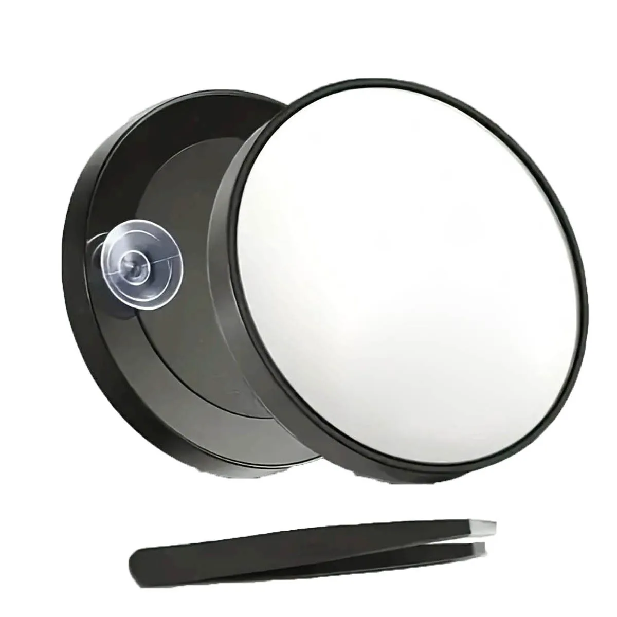 50X Makeup Magnifying Mirror, with Suction Cups and Tweezers