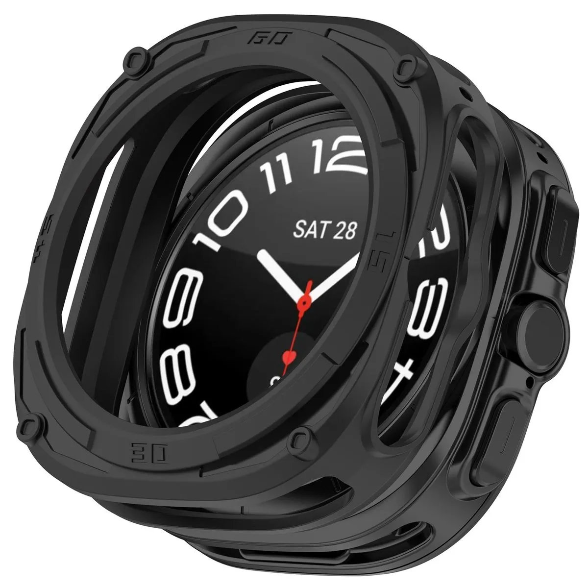 Protective TPU Case Compatible With Samsung Galaxy Watch Ultra - Black