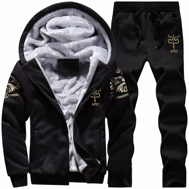 APEY Hoodies For Men Winter Tracksuits Winter Jackets Sweat Pants