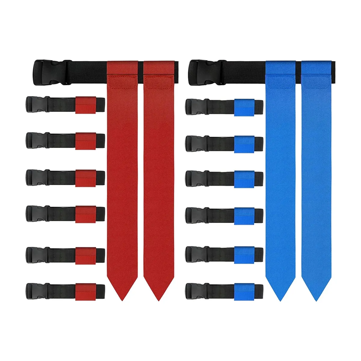 Flag Football Belts 14 Player Adjustable Flag Football Set