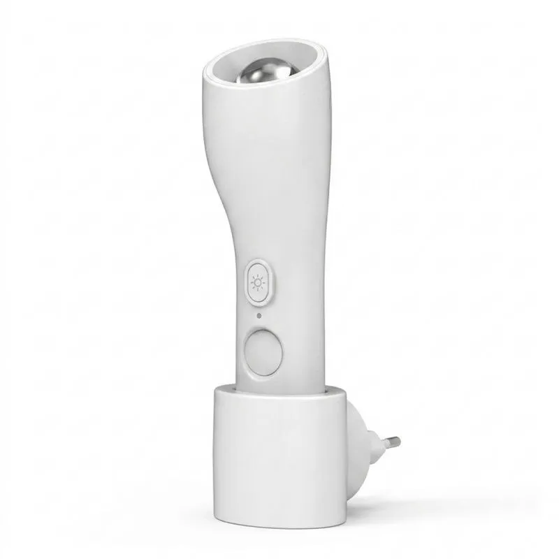 2-in-1 LED Emergency Torch - Plugin Motion Sensor Night Light for Home