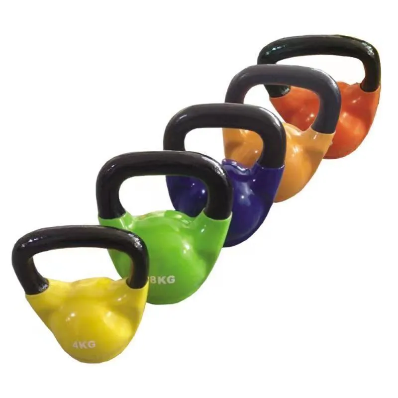 Vinyl Coated Fitness & Strengthening Kettlebells Set of 5