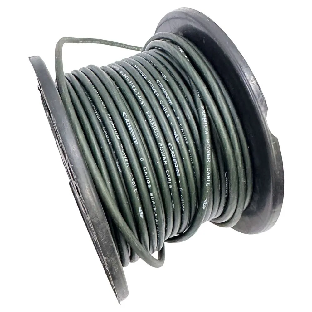 Cadence 8G75M-BLACK 8 Gauge Premium Power Cable - 5 Metre