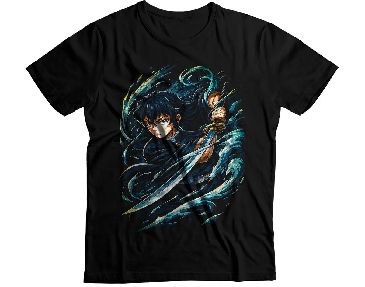 Hashira Powerful Strike Anime Demon Slayer Graphic T-Shirt