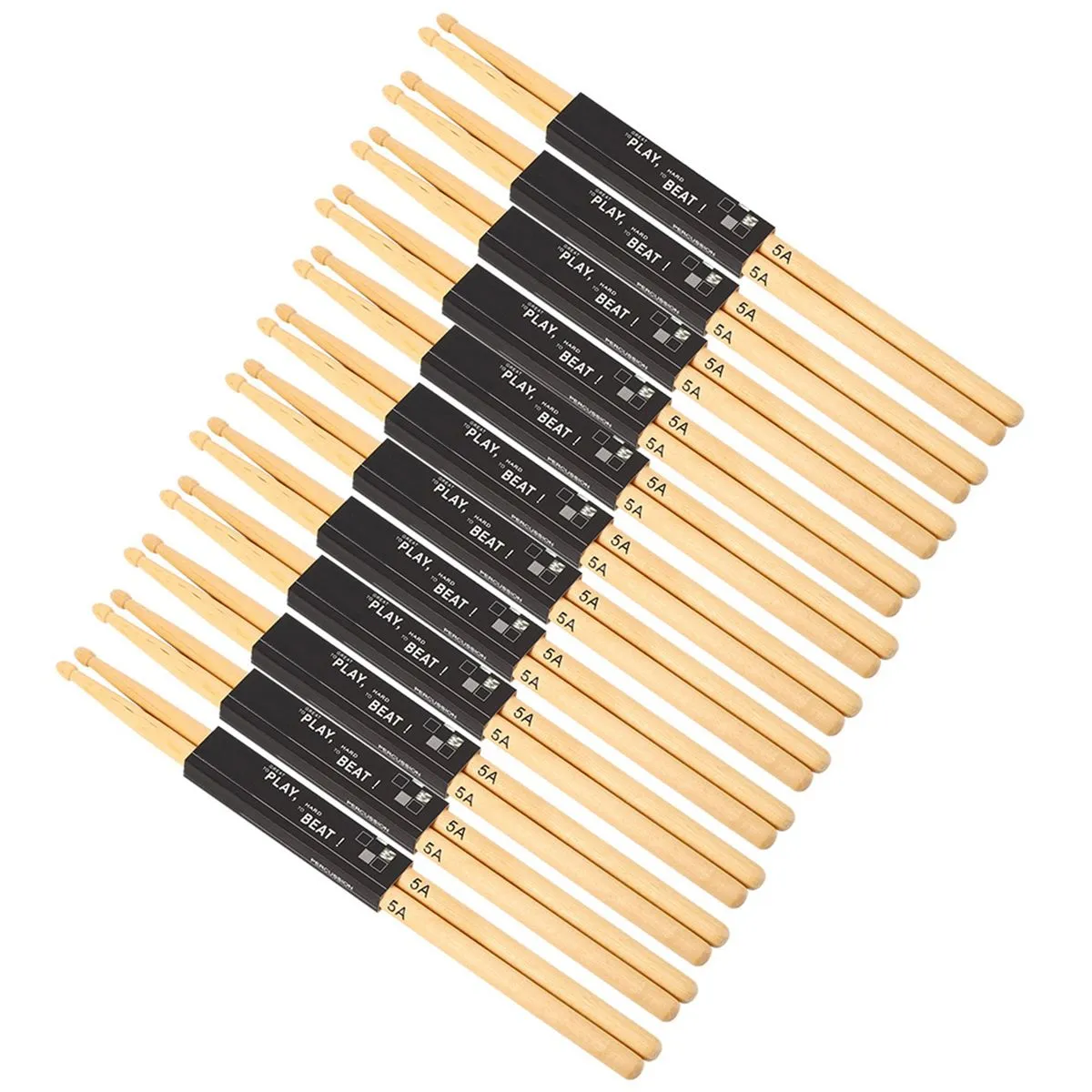 Maple Wood 5A Drumsticks Compatible with Snare Drum