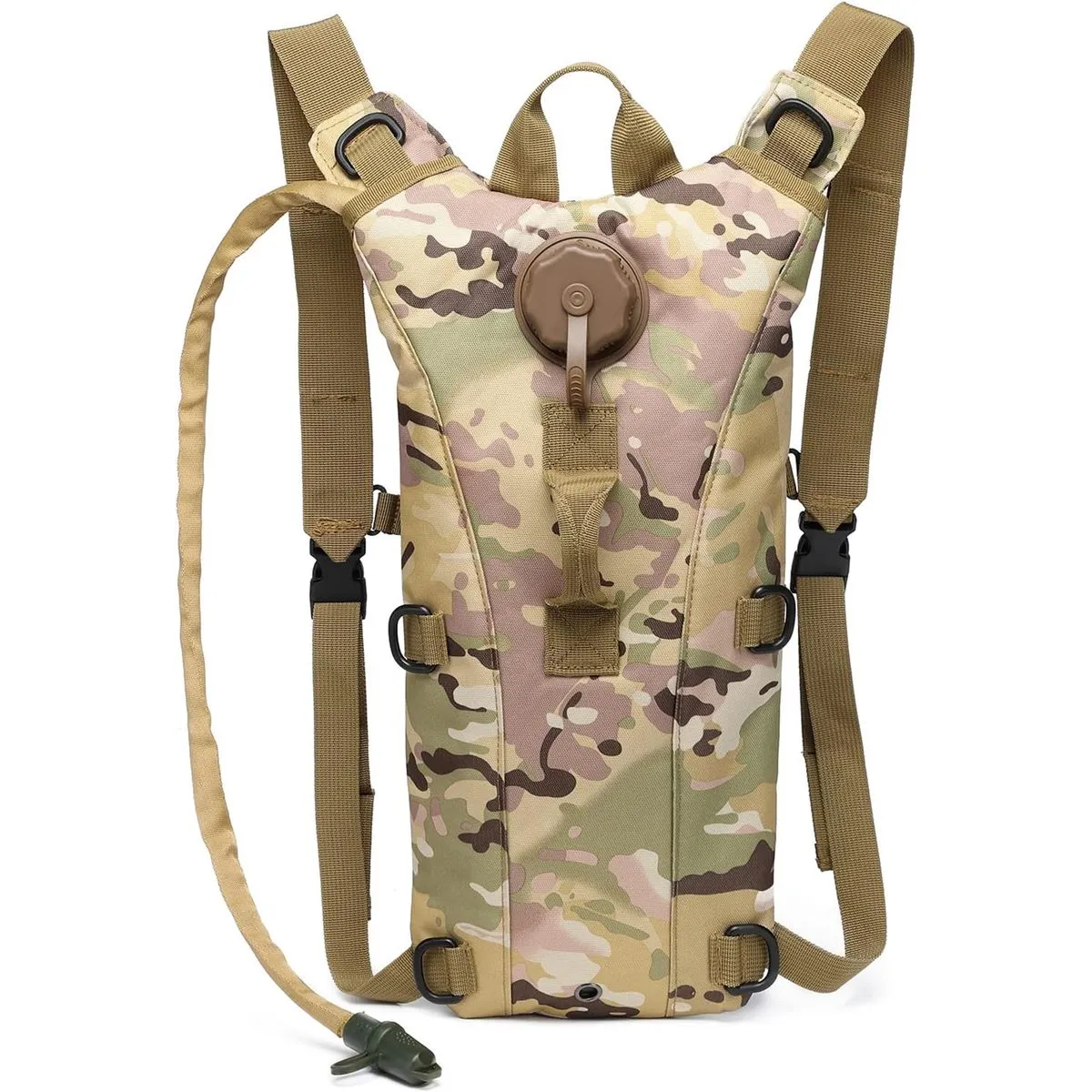 Hydration Backpack 3L Biking and Hiking Survival Outdoor Backpack - Green