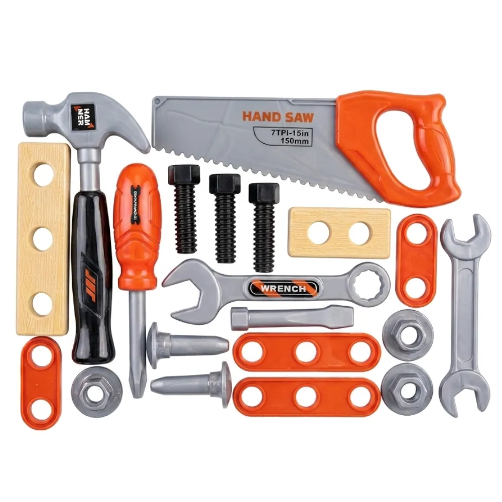 Kids Pretend Play General Tool Set & Accessories - 22-Piece
