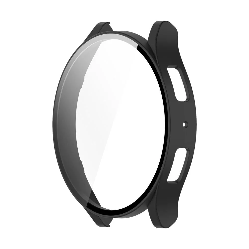 44mm Hard Case + Glass Screen Protector Compatible with Samsung Galaxy Watch 6 - Black