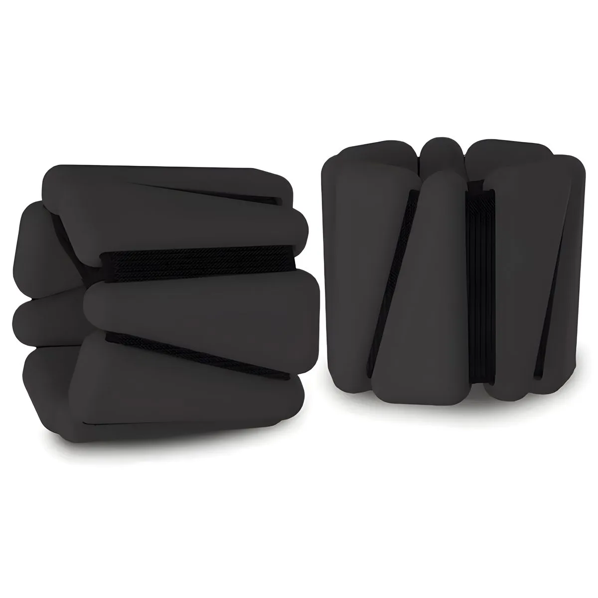Weights Bracelet Weight Bands Gym Silicone Adjustable Wrist Ankle Weights - Black