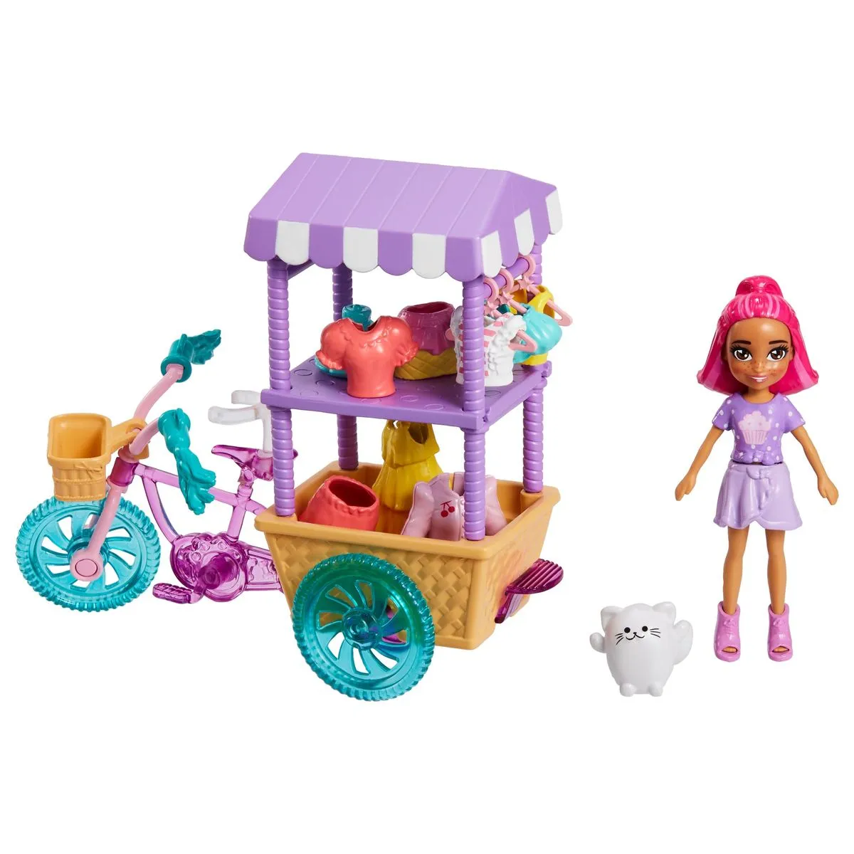 Polly Pocket Treats & Trends Bicycle Cart
