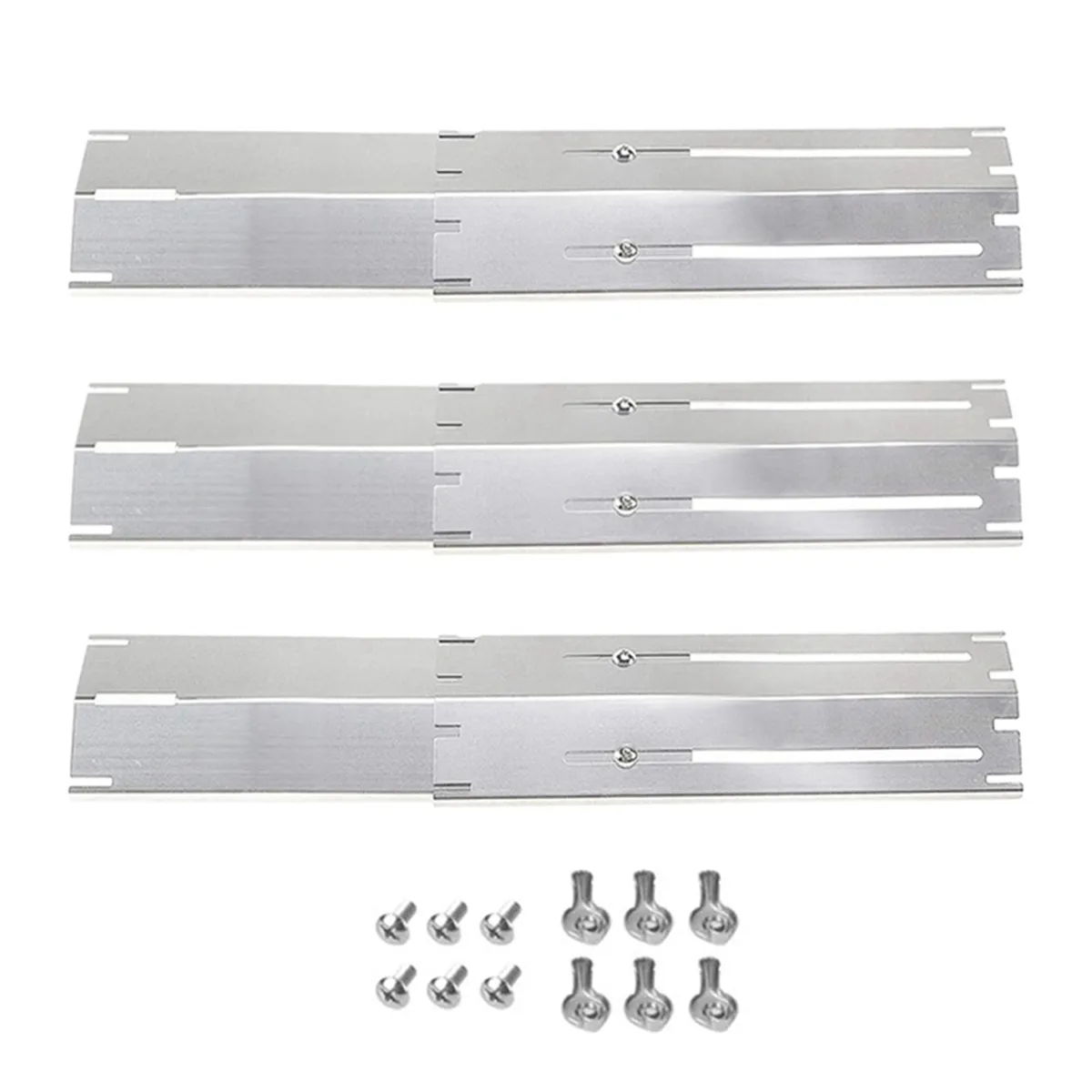 Adjustable Stainless Steel Heat Plate BBQ Gas Grill 3PCS
