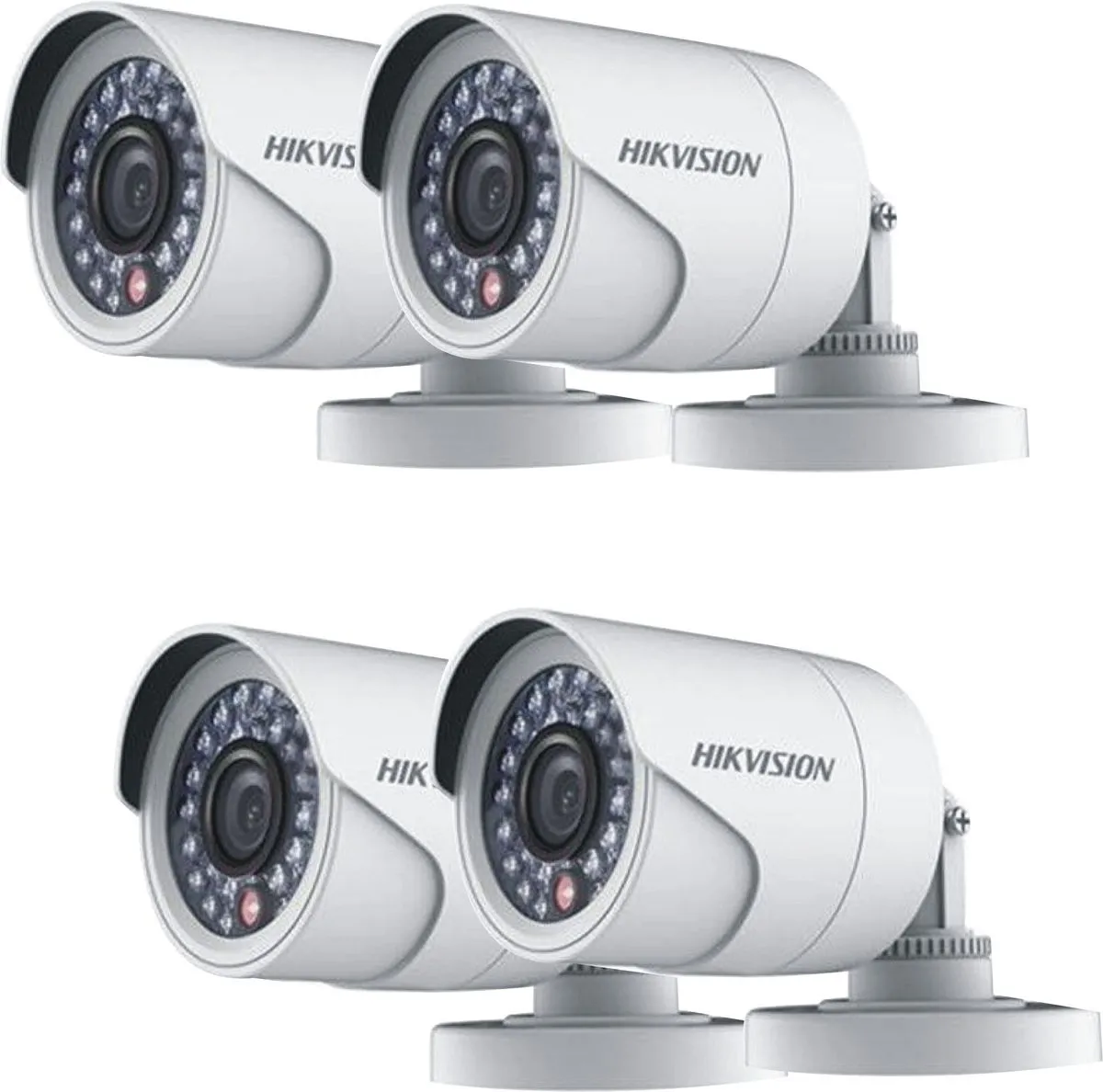 Hikvision 2Mp Bullet Camera Set For 4 Channel Analogue System - PACK OF 04