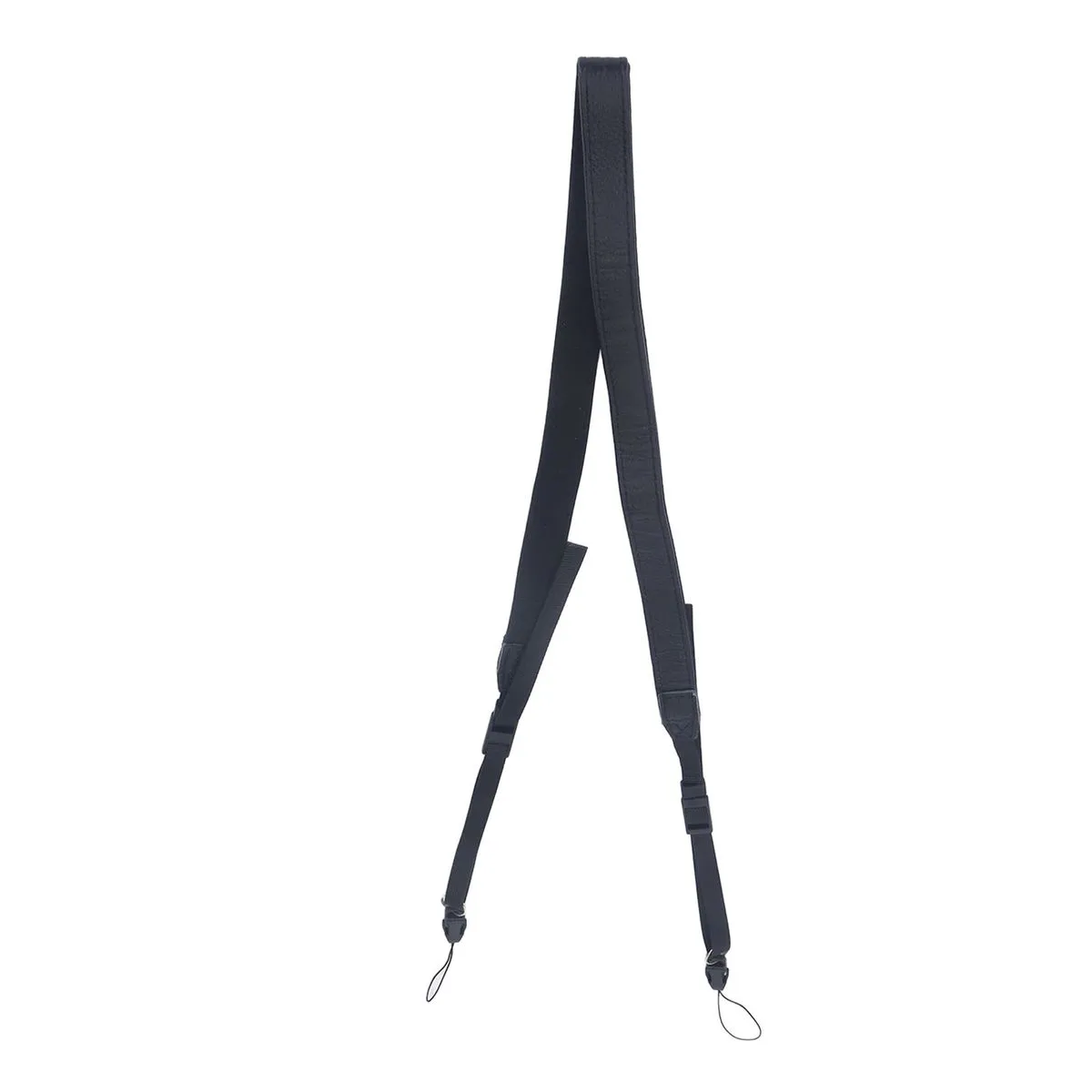 Retro leather camera strap - Black