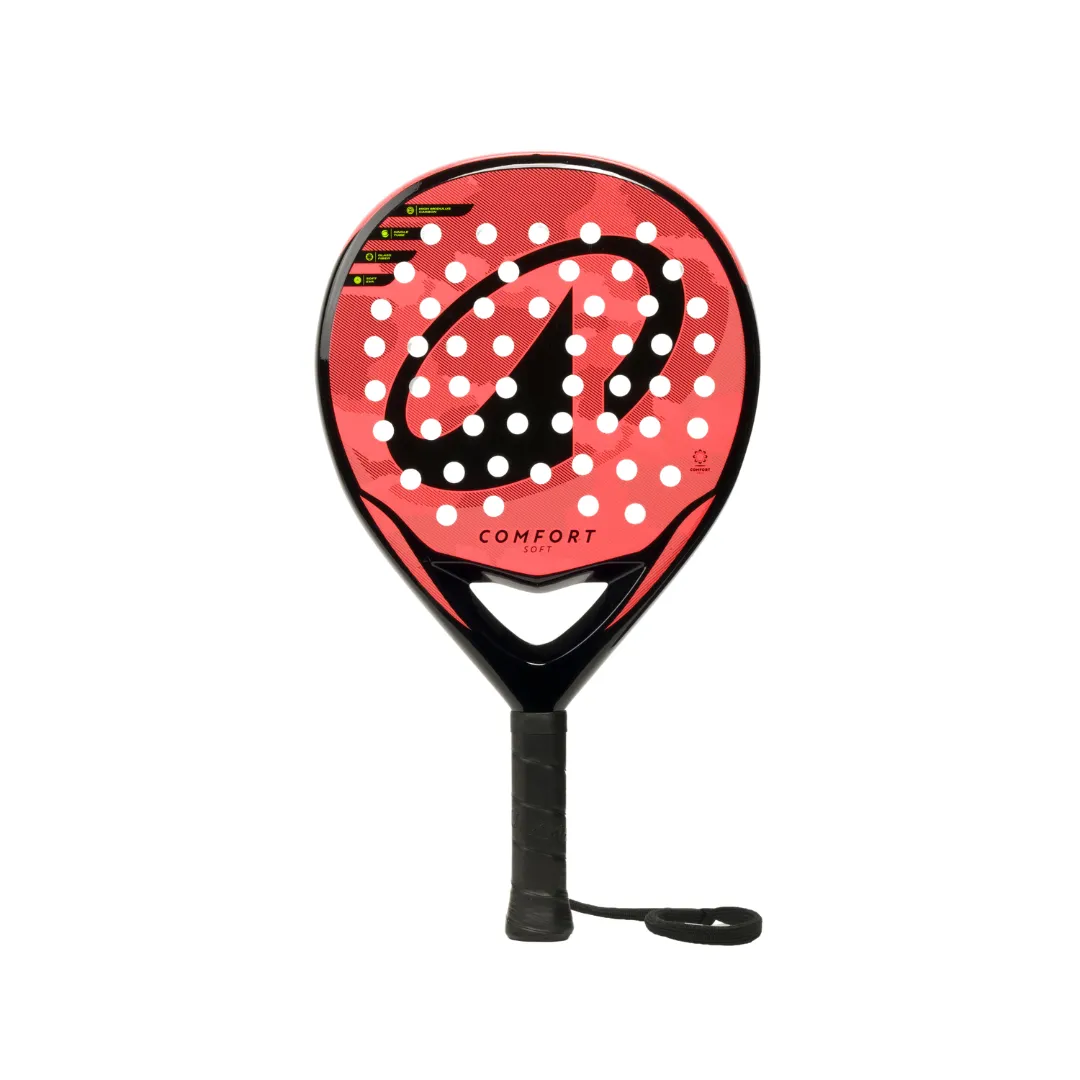 Kuikma Padel Racket Comfort Soft - Red, Black