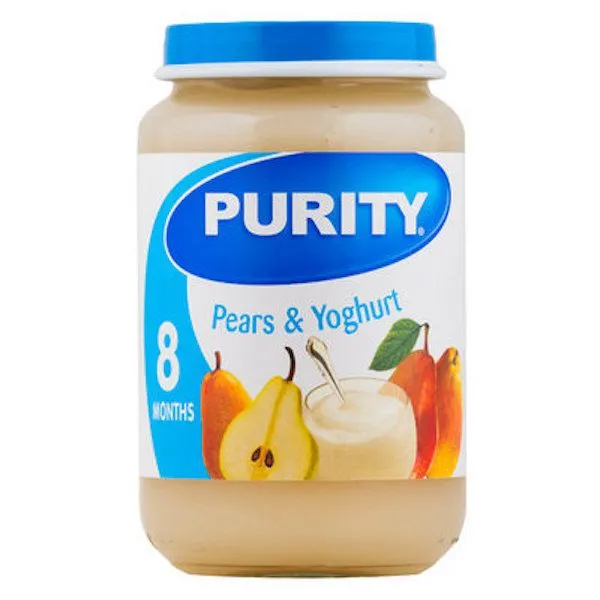 Purity Third Foods Pears and Yoghurt - 12 x 200ml