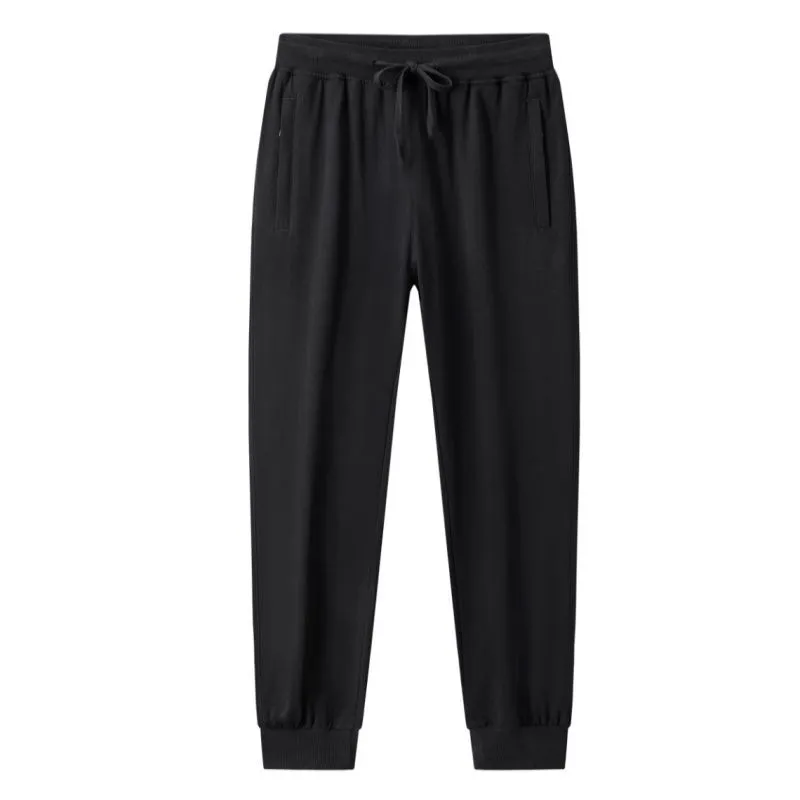Men Cotton Sport Pants Plus Size Casual Sweatpants Loose-fit Trousers
