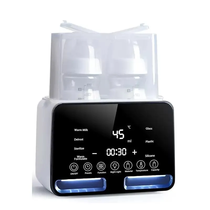 Double Bottle Baby Warmer and Sterilizer with Precise Temperature Control