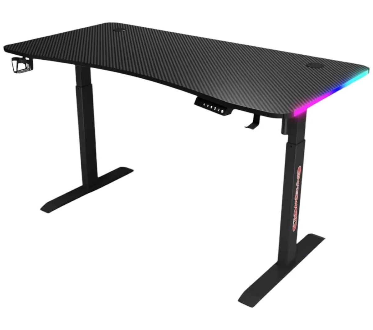 RGB Electric Height Adjustable Ergonomic Rectangular Pro Gaming Desk 1.6