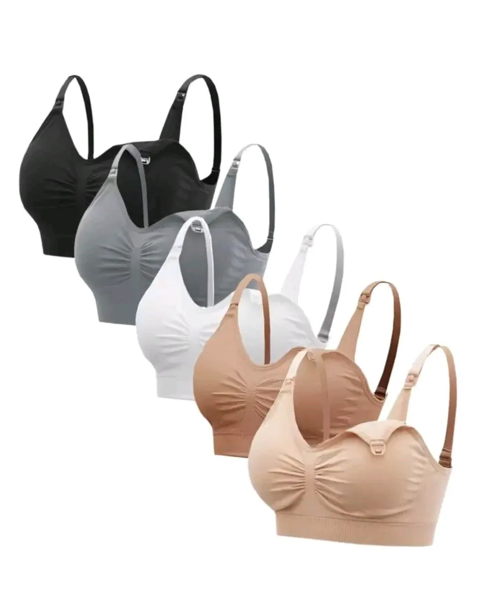 Seamless Maternity & Nursing Bra - 5-Pack