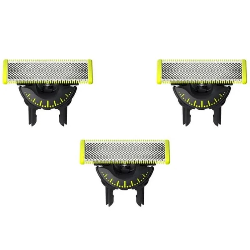 Replacement Blades Heads Compatible With One Blade All Handles, 3 Counts