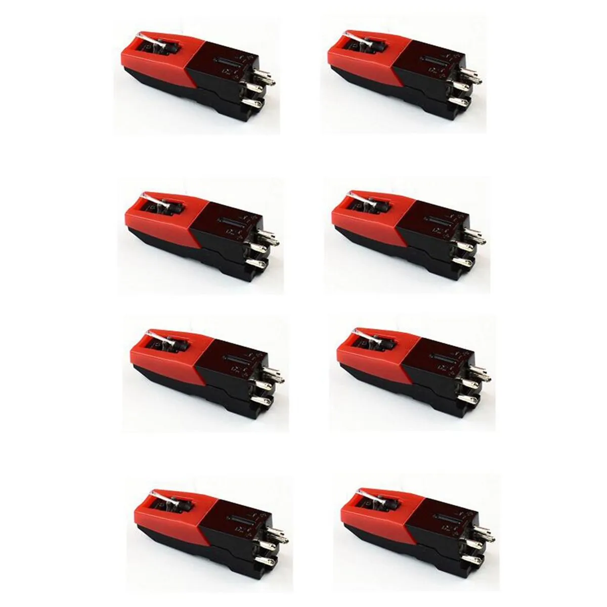 8 Pcs Aluminum Turntable Stylus Needle for LP Record Player