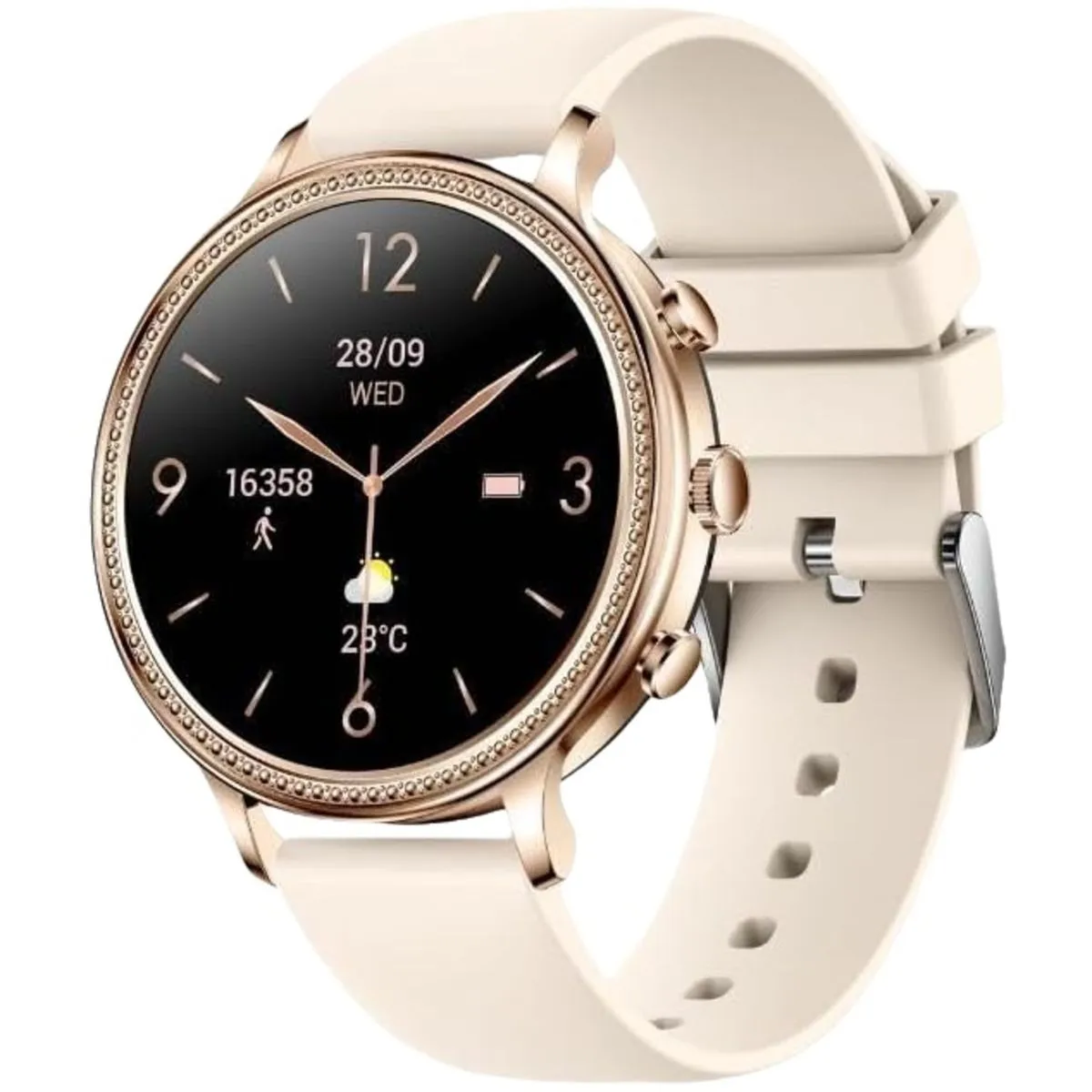 SmartWatch For Women - Pink Silicon Band