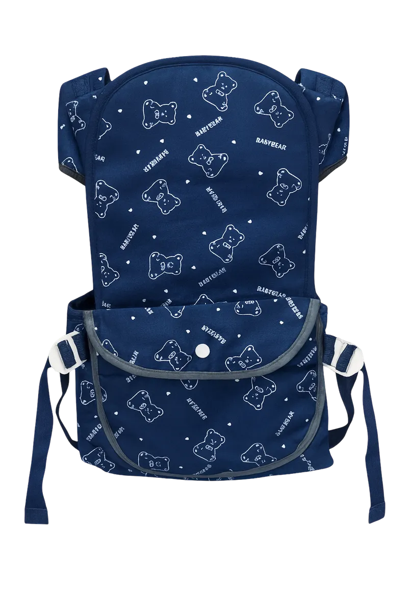 BabyBear Ergonomic Baby Carrier - Adjustable for All-Day Comfort - Blue