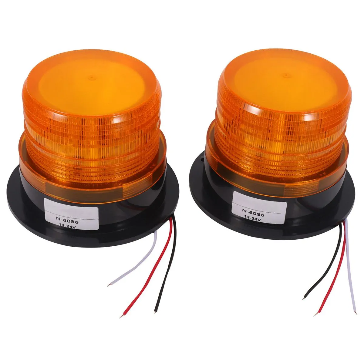 2 x Amber Led Beacon Strobe Emergency Warning Compatible with Universal