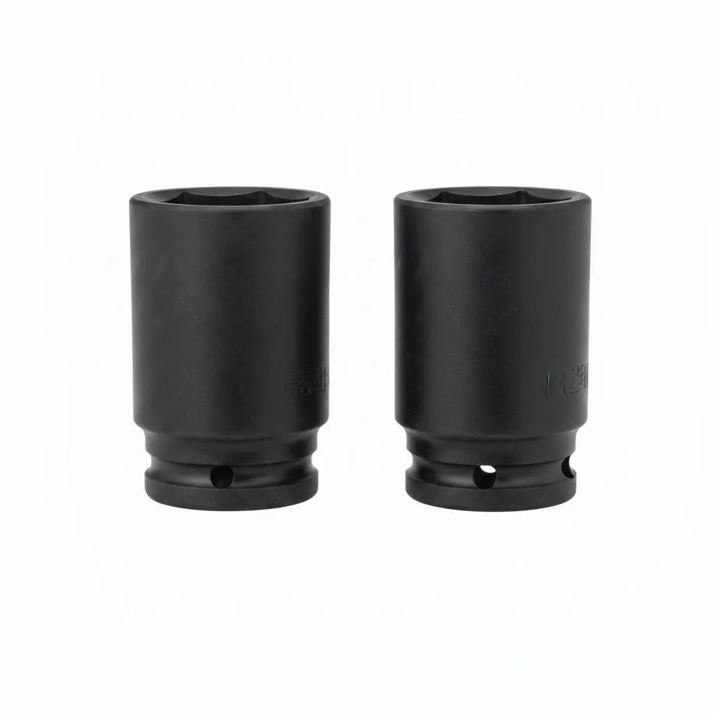 Force 38mm Deep Reach Impact Socket for 1 Inch Drive Wrenches - 2 Pack
